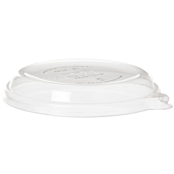 EcoProducts WorldView™ Compostable Flat Lid (Fit 12-16oz Molded Fiber Coupe Bowls) | 491-Series | 400/cs