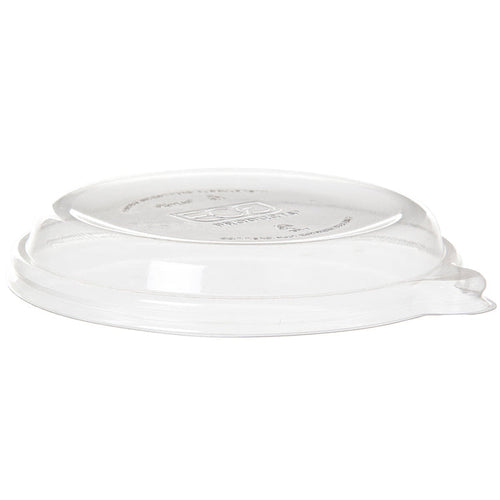 EcoProducts WorldView™ Compostable Flat Lid (Fit 12-16oz Molded Fiber Coupe Bowls) | 491-Series | 400/cs
