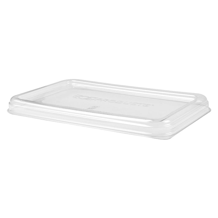 EcoProducts WorldView™ Compostable Lid (Low Profile Vented | Fits 10 x 7in Molded Fiber Base) | 207-Series | 200/cs