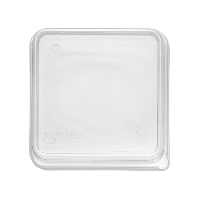 EcoProducts WorldView™ Compostable Lids (8in Shallow | Fits 8in Square Molded Fiber Containers) | 308-Series | 200/cs