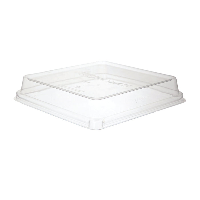 EcoProducts WorldView™ Compostable Lids (9in Shallow | Fits 9in Square Molded Fiber Containers) | 309-Series | 200/cs
