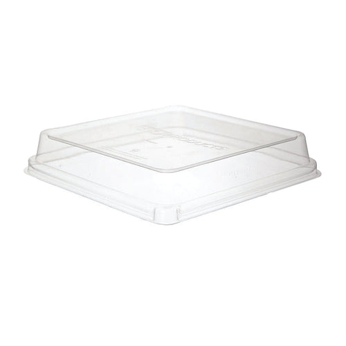 EcoProducts WorldView™ Compostable Lids (9in Shallow | Fits 9in Square Molded Fiber Containers) | 309-Series | 200/cs