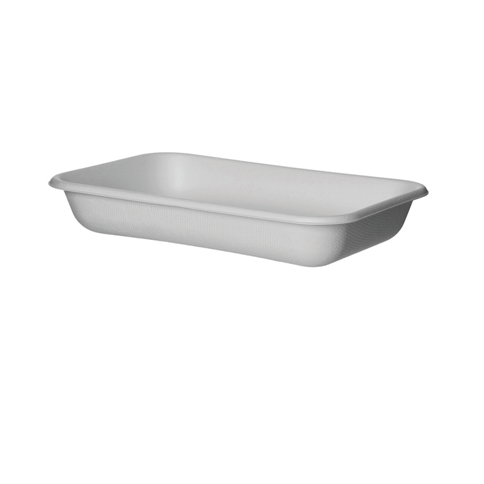 EcoProducts WorldView™ Compostable Molded Fiber Take-Out Containers (12oz | Rectangle) | 219-Series | 400/cs