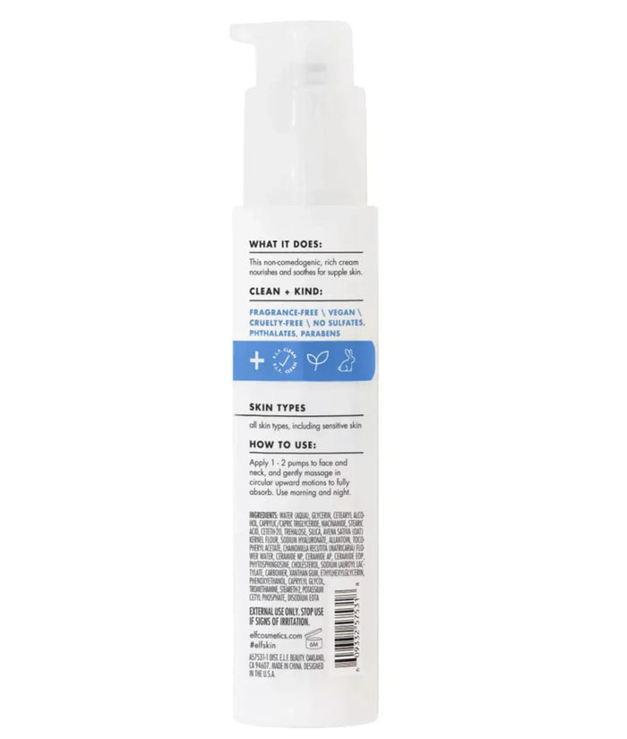 elf Pure Skin Moisturizer with Oat Milk Ceramides + Niacinamide - 2.54 oz - Happy Bargain Bin