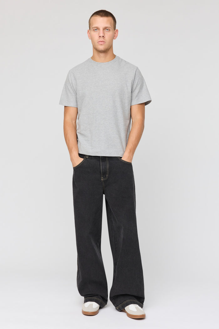 Embroidered Wide Leg Jean