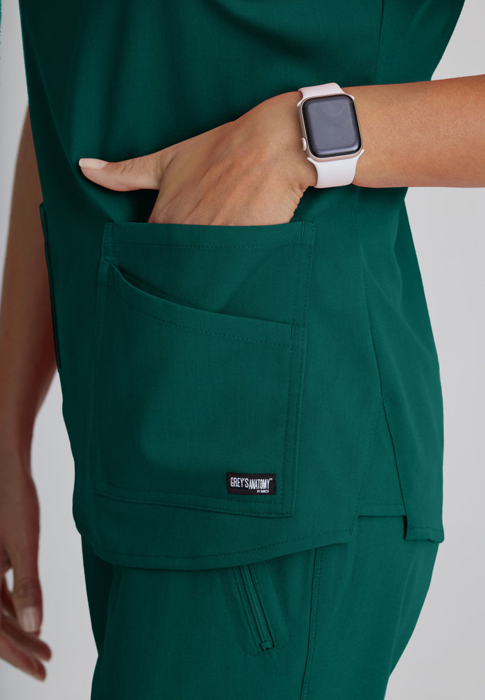 Emma Top - Hunter Green - Grey's Anatomy Scrubs