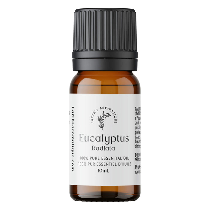 Bottle of Earth's Aromatique Eucalyptus Radiata Essential Oil 10 mL