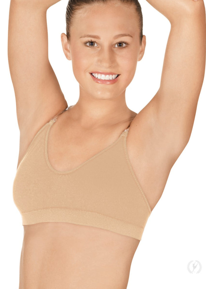 Eurotard 95621 dance bra in nude with adjustable straps