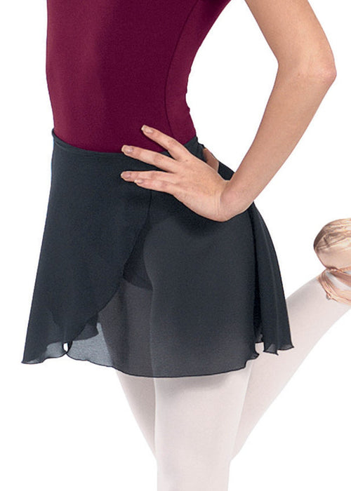 Eurotard 10362 adjustable wrap skirt in black