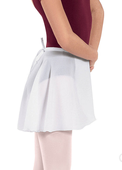 Eurotard 10362 adjustable wrap skirt in white