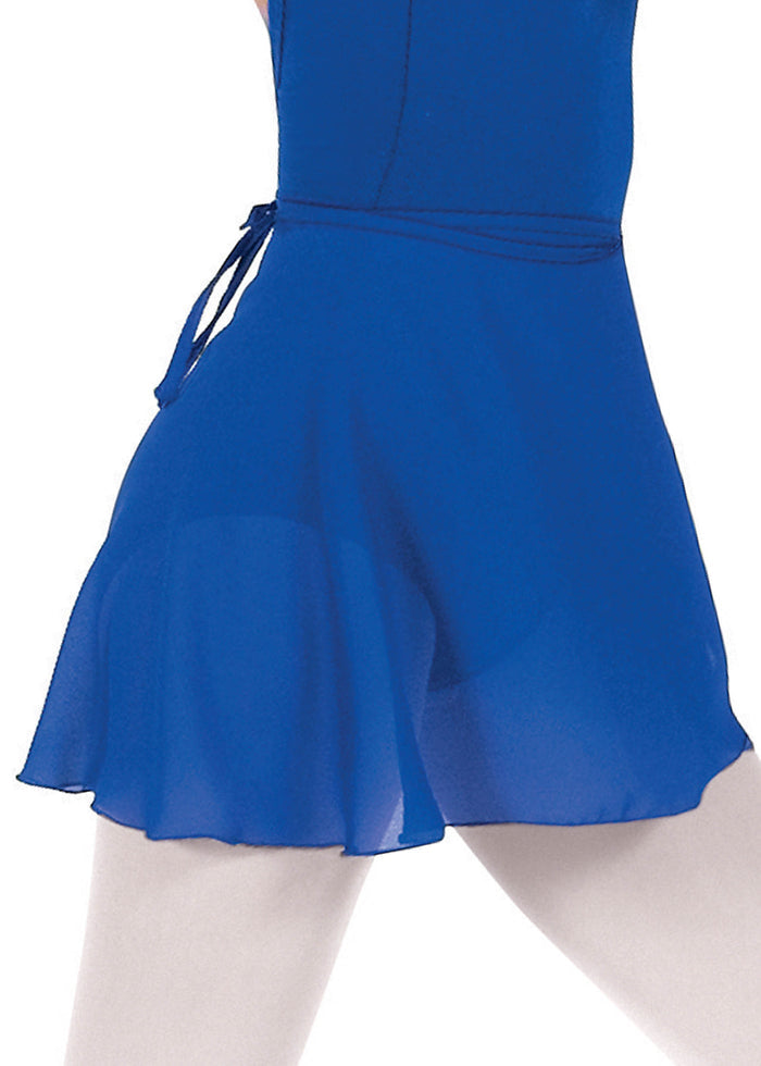 Eurotard 10362 adjustable wrap skirt in royal blue