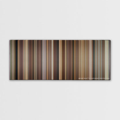 Evan Almighty color palette canvas print: thousands of thin vertical stripes of color