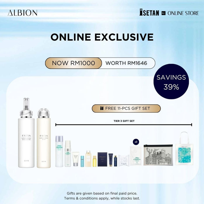 Exclusive Bundle : Excia Radiance Extra Rich Milk 200g + Renew Lotion 200ml (gifts worth RM 646)