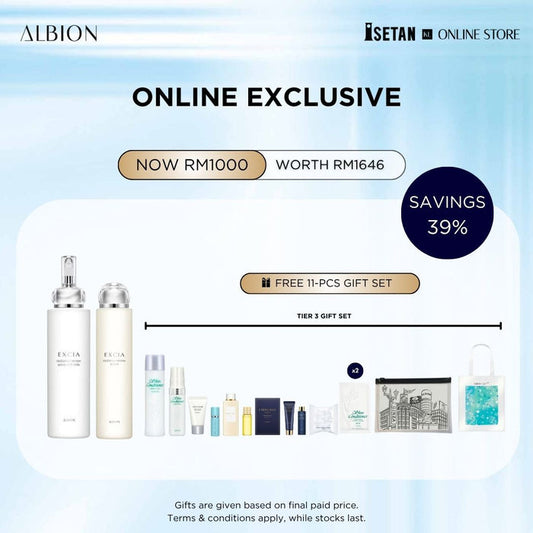 Exclusive Bundle : Excia Radiance Extra Rich Milk 200g + Renew Lotion 200ml (gifts worth RM 646)