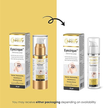 Eyecirque Under Eye Gel Serum for Dark Circles, Puffiness & Eye Bags