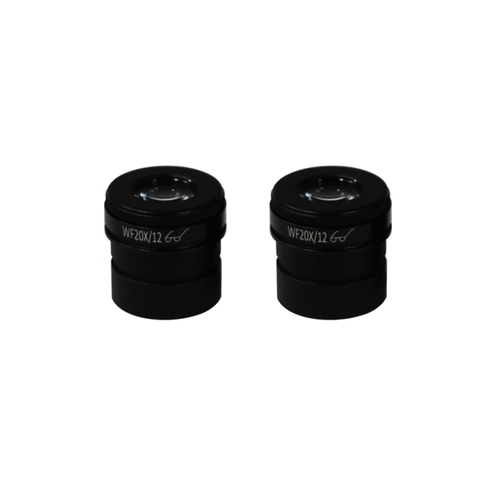 Eyepiece Field of View Dia. 12mm 20X Adjustable Eyepiece (Pair), SKU SZ27023621, three quarter front view