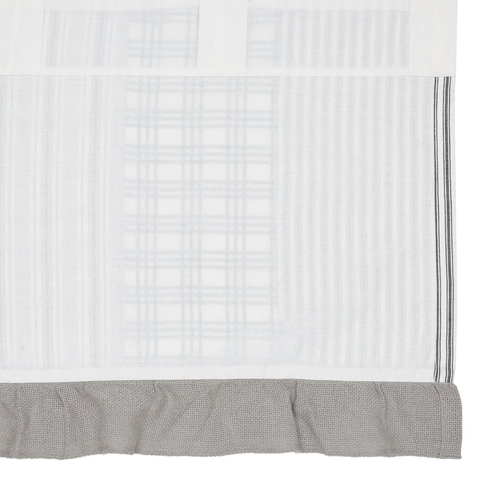 Farmstead Black Patchwork Valance-Lange General Store