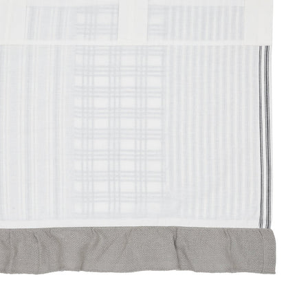Farmstead Black Patchwork Valance-Lange General Store