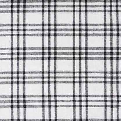 Farmstead Black Plaid Door Panel Curtain-Lange General Store