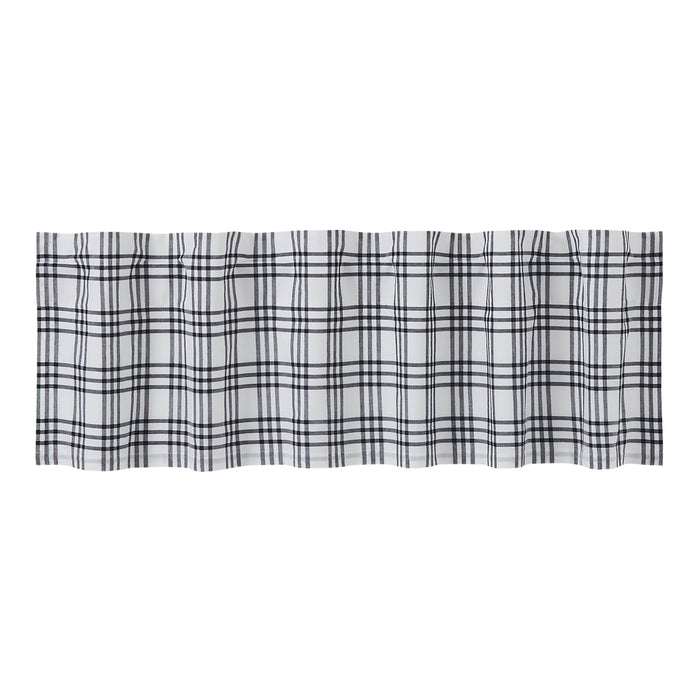 Farmstead Black Plaid Valance