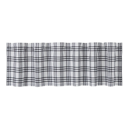 Farmstead Black Plaid Valance