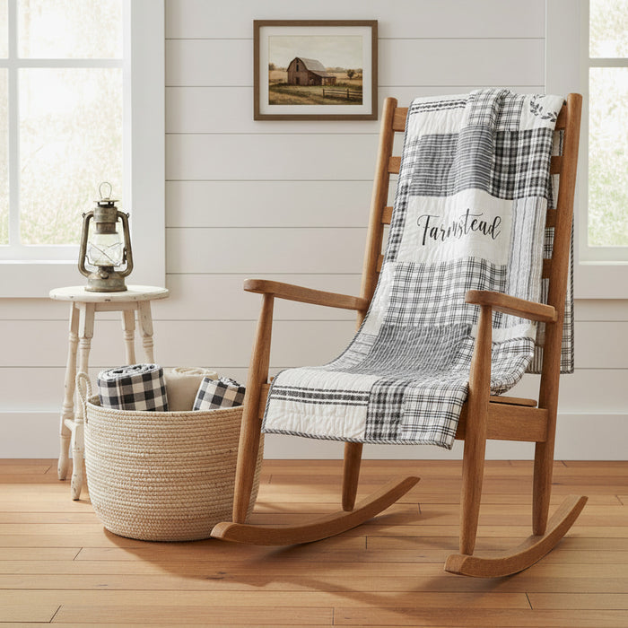 Farmstead Black Stenciled Throw-Lange General Store