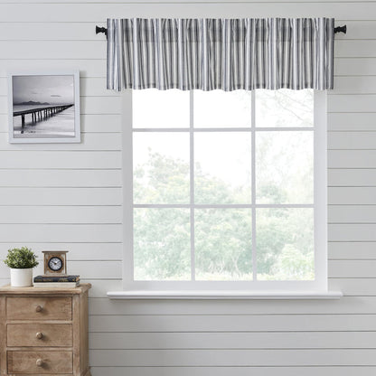 Farmstead Black Ticking Stripe Valance - Lange General Store
