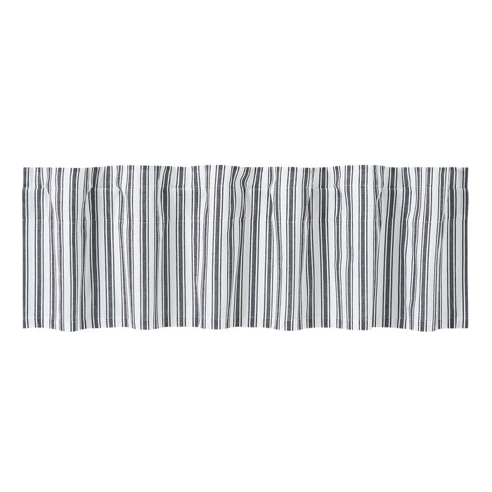 Farmstead Black Ticking Stripe Valance