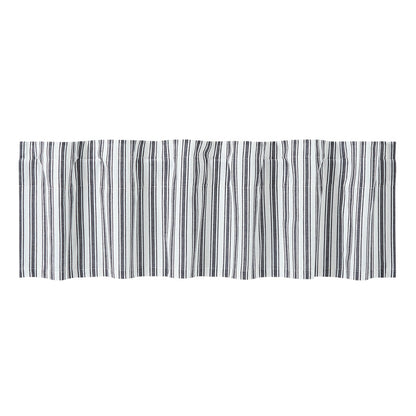 Farmstead Black Ticking Stripe Valance
