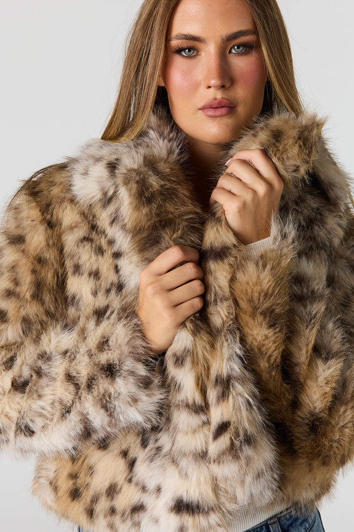 Faux Fur Collared Jacket