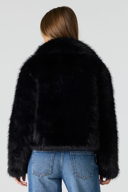 Faux Fur Collared Jacket