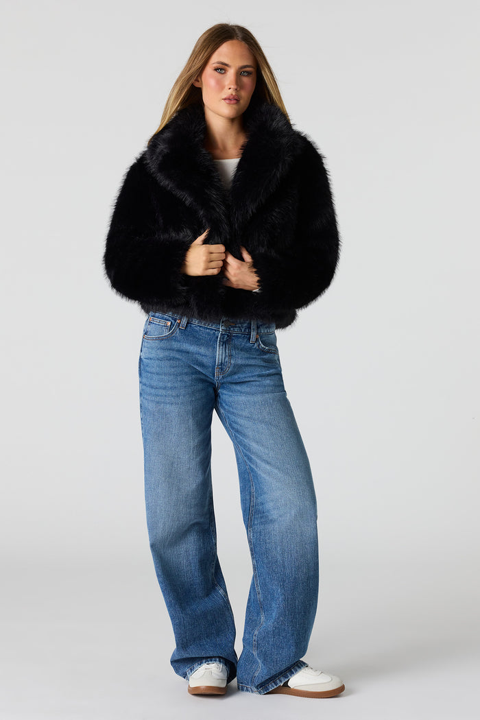 Faux Fur Collared Jacket
