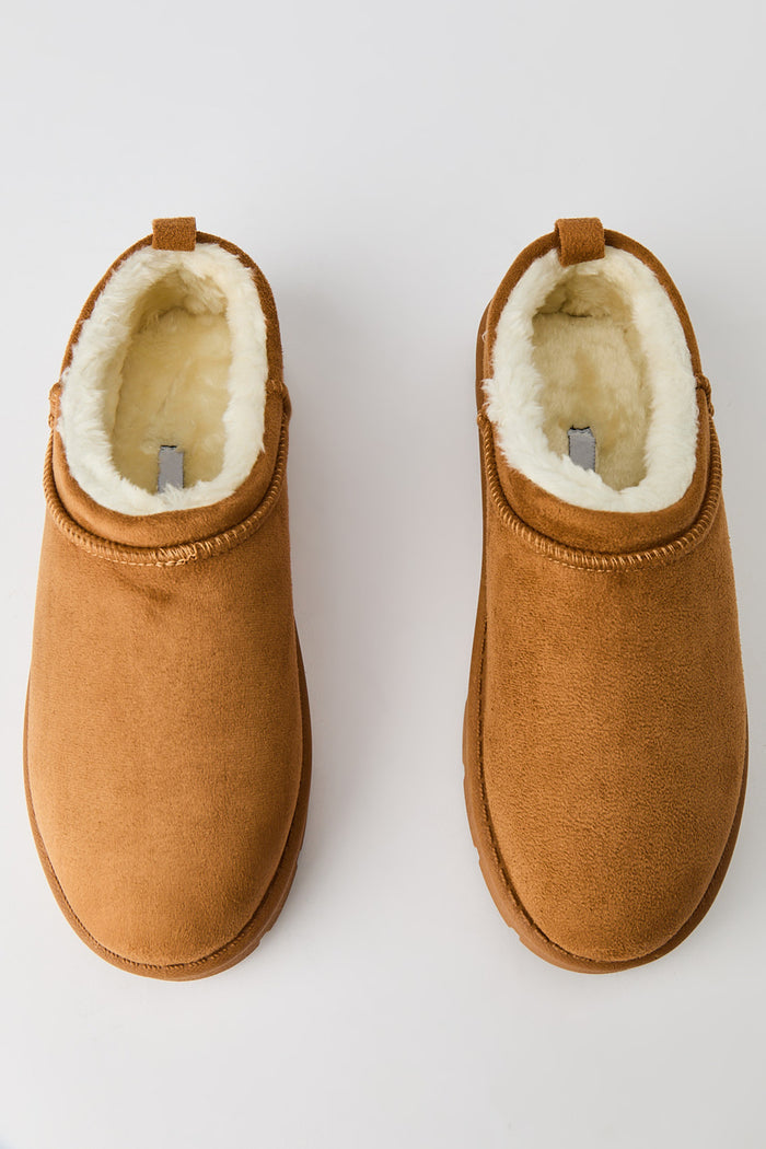 Faux Suede Slipper Booties