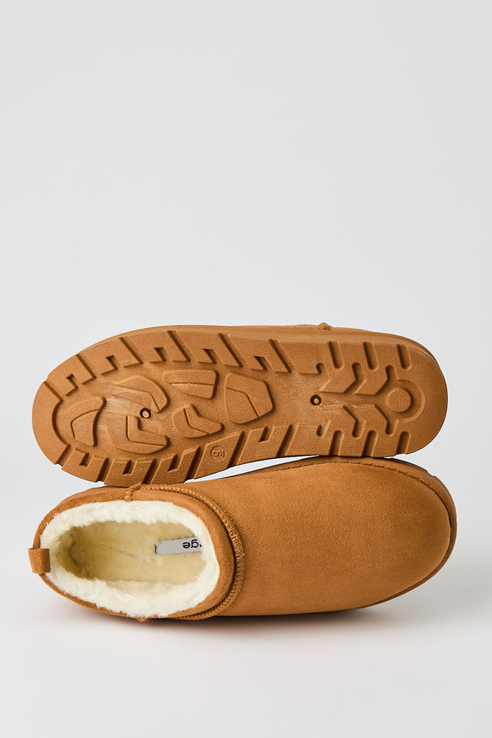Faux Suede Slipper Booties
