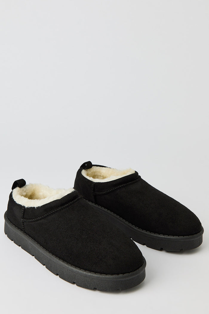 Faux Suede Slipper Booties