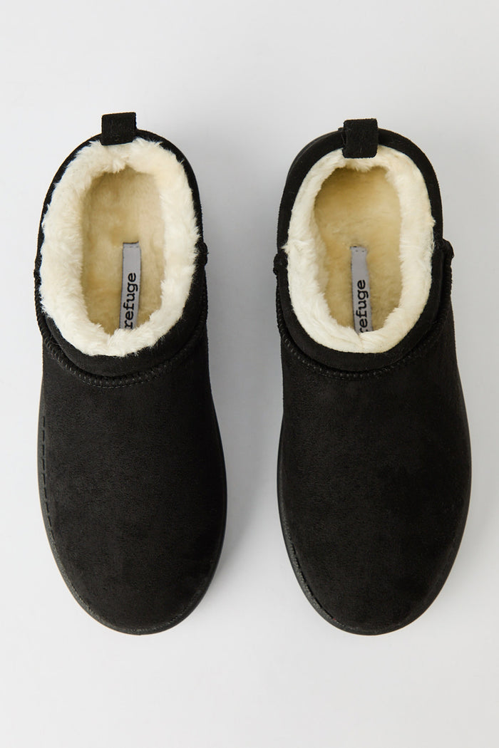 Faux Suede Slipper Booties