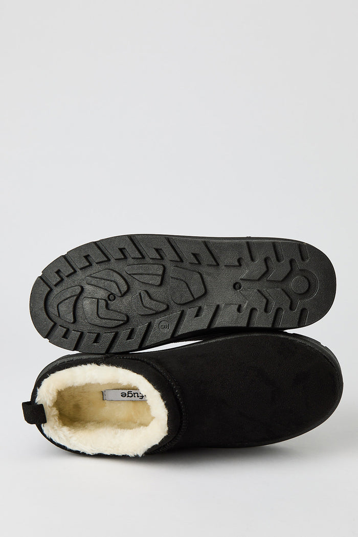 Faux Suede Slipper Booties