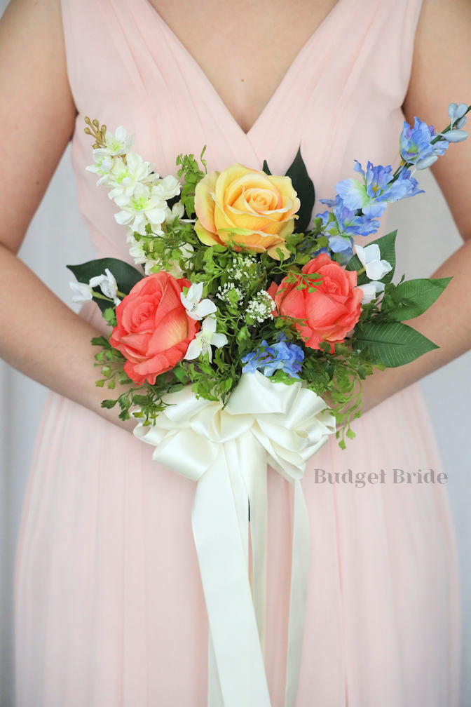 Faux Wedding Bouquet with Wildflowers - $39.50 | Hand Picked Collection