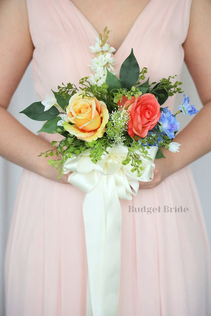 Faux Wedding Bouquet with Wildflowers - $58.50 | Hand Picked Collection
