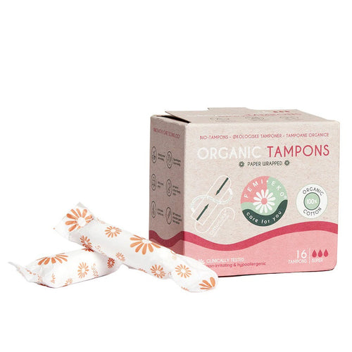 Femi.Eko - økologiske tamponer - SUPER - 16 stk.