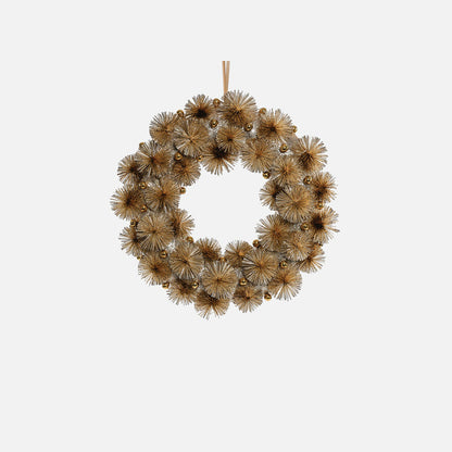 Festive Fiber Blend Wreath - 17.75"