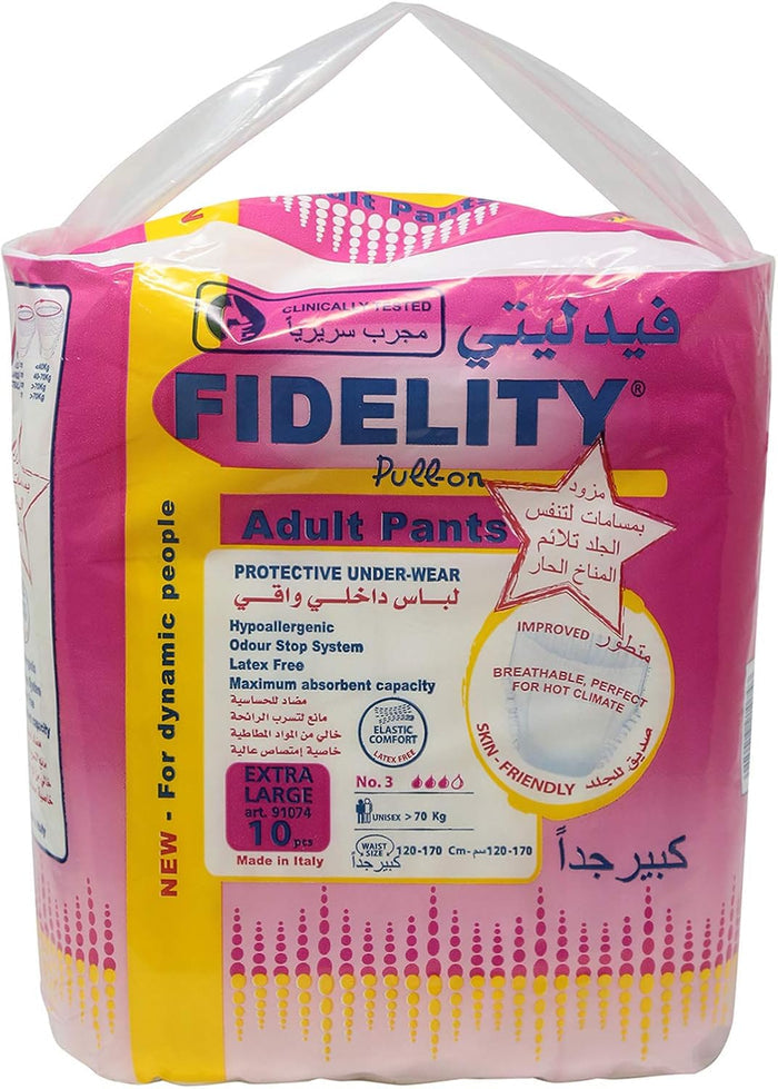 FIDELITY 0743 10S XL DIAPER PULL ON - Makkah Pharmacy