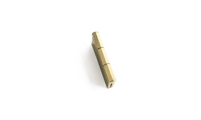 Matureware Brass Flat Hinge Small closed