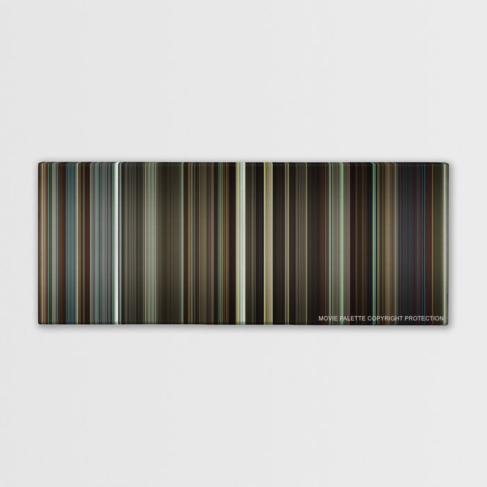 Flight color palette canvas print: thousands of thin vertical stripes of color