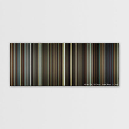 Flight color palette canvas print: thousands of thin vertical stripes of color