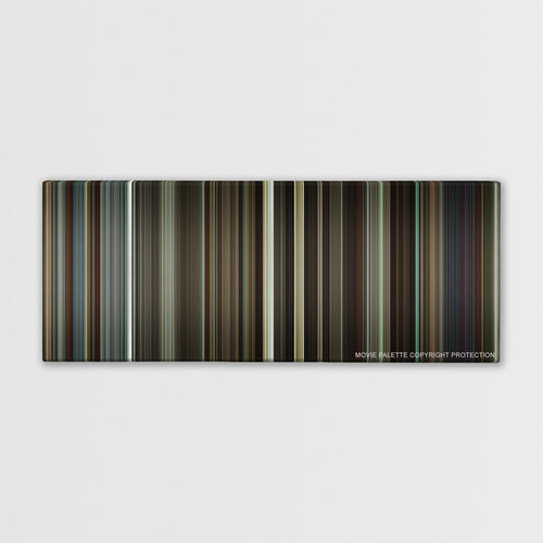 Flight color palette canvas print: thousands of thin vertical stripes of color