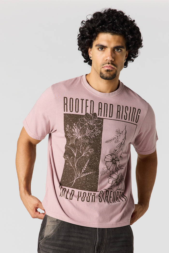 Floral Graphic Washed T-Shirt