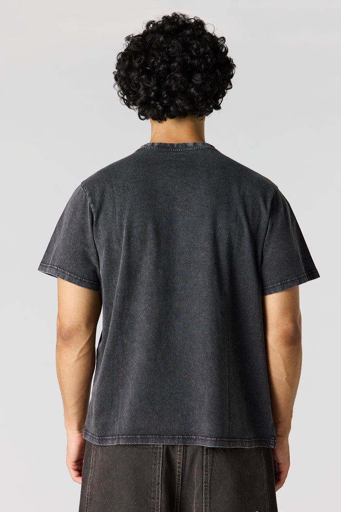 Floral Graphic Washed T-Shirt