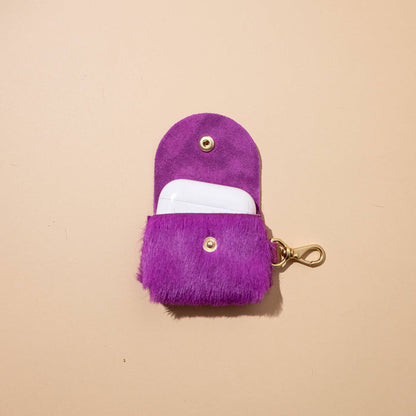 Fuchsia Hair on Hide Airpod Case