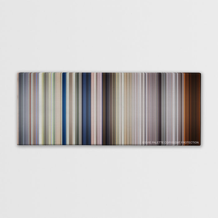 Full Metal Jacket color palette canvas print: thousands of thin vertical stripes of color